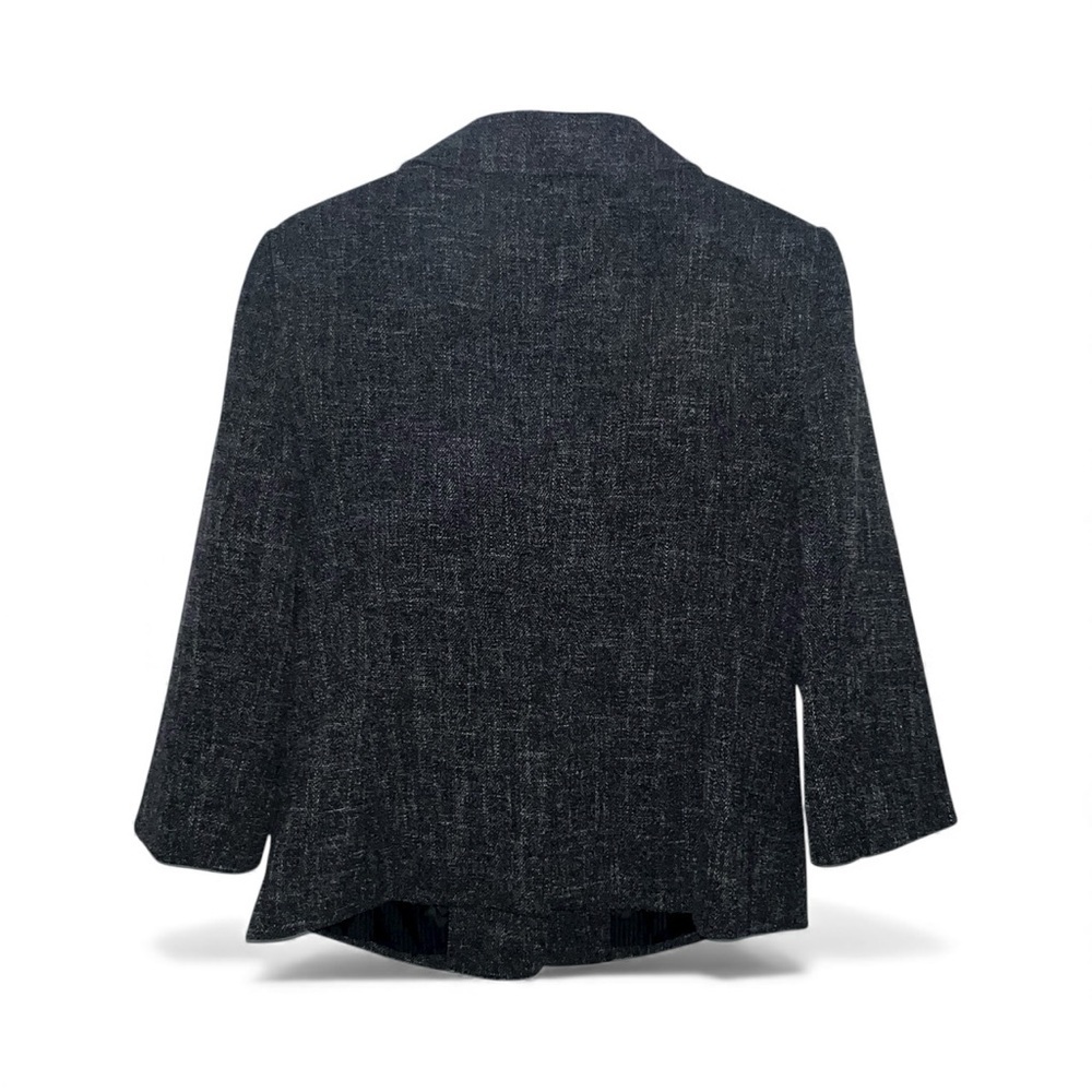 The Limited Collection Black & Gray Tweed 3/4 Sleeve Tailored Blazer - Picture 4 of 4